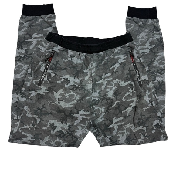 Bape Aape Gray and Black Jogger Sweatpants Urban Camo - Picture 1 of 7